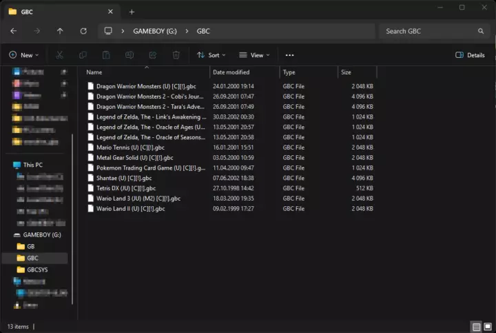 Screenshot from the Windows file browser