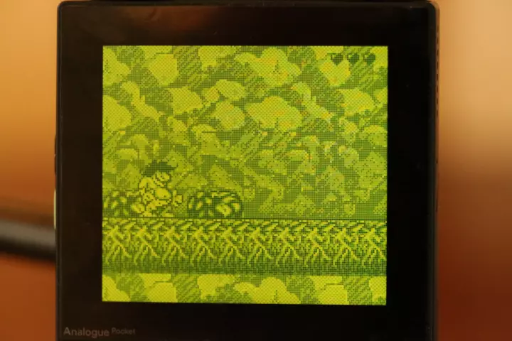 Analogue pocket running a game