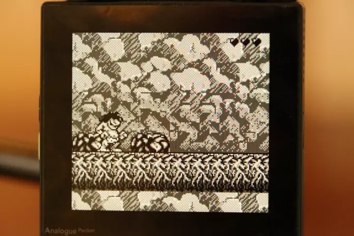 Analogue pocket running a game