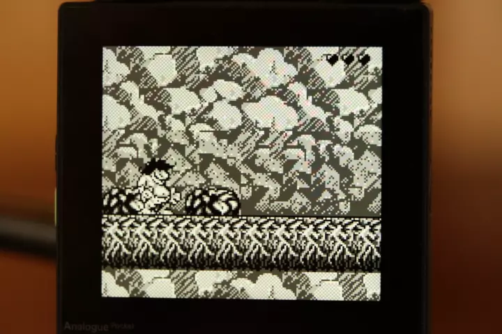 Analogue pocket running a game