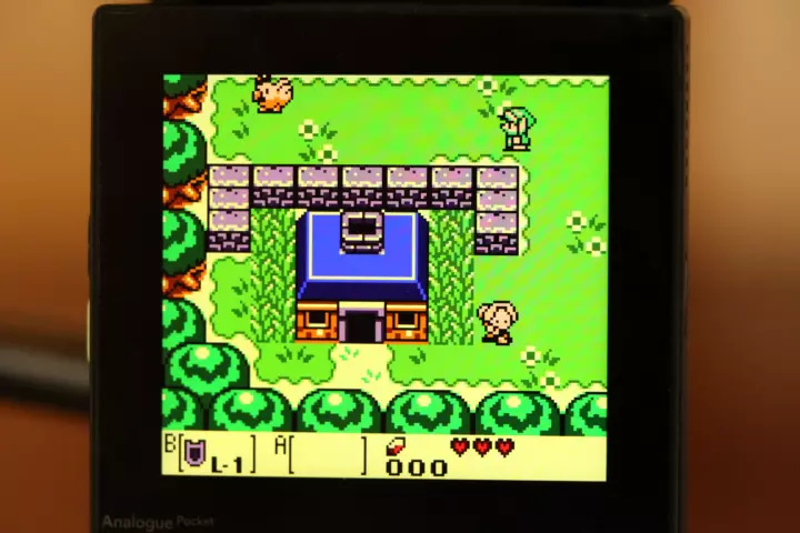 Analogue pocket running a game