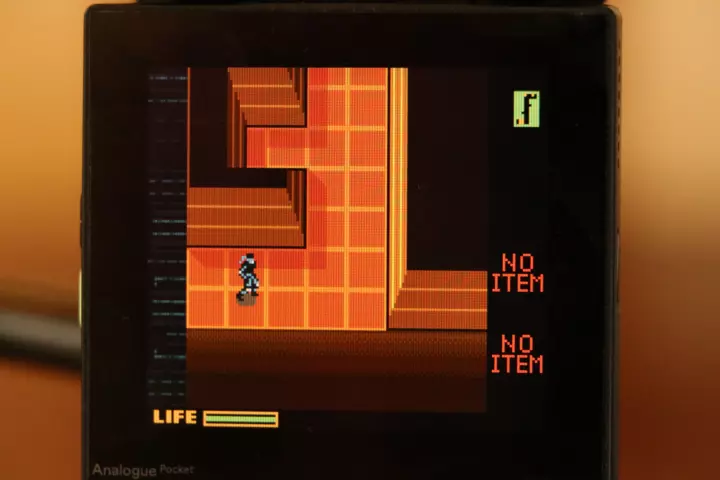 Analogue pocket running a game
