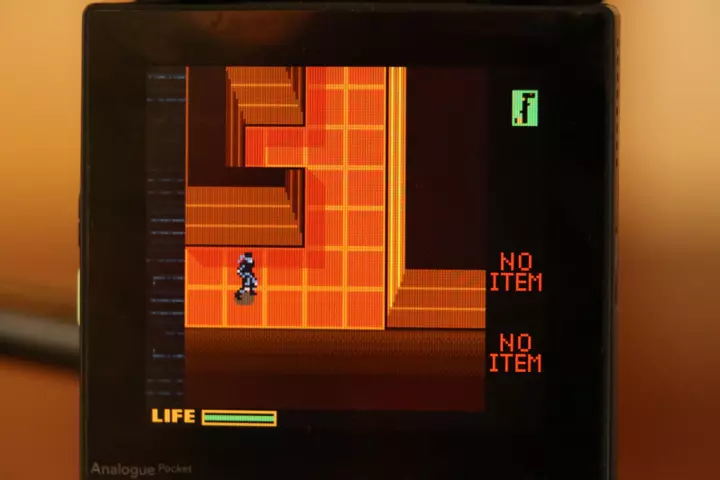 Analogue pocket running a game