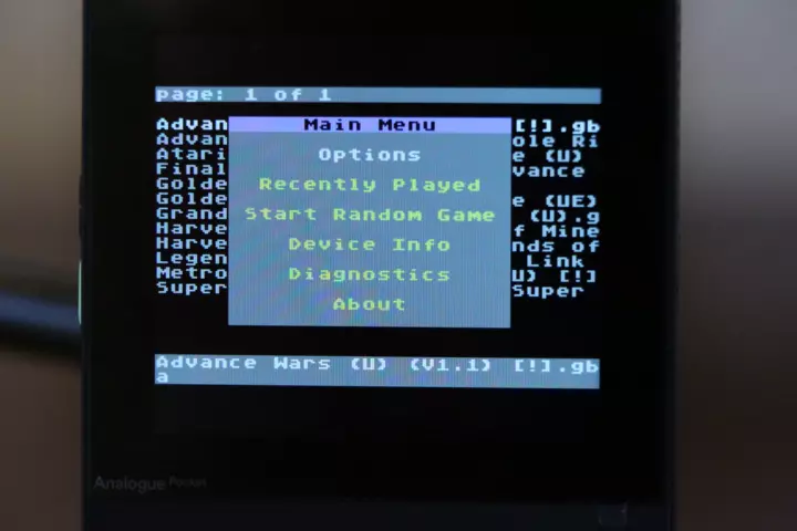 Screenshot from the EverDrive OS