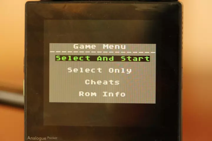 Screenshot from the EverDrive OS showing the game menu