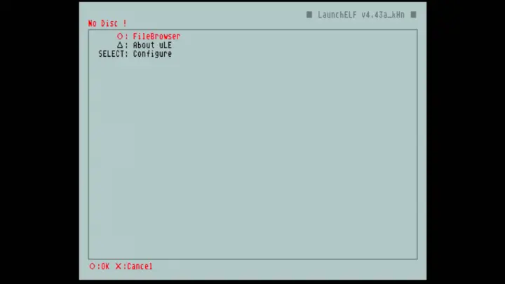 Screenshot from wLaunchELF