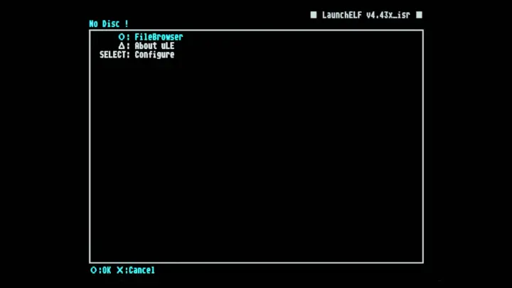 Screenshot from wLaunchELF