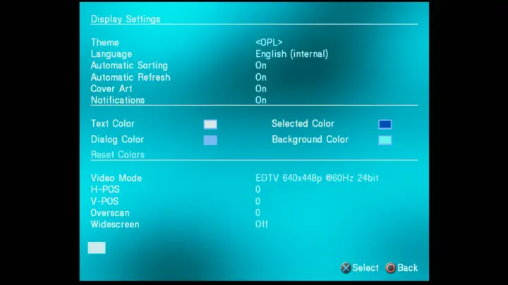 Screenshot from OPL